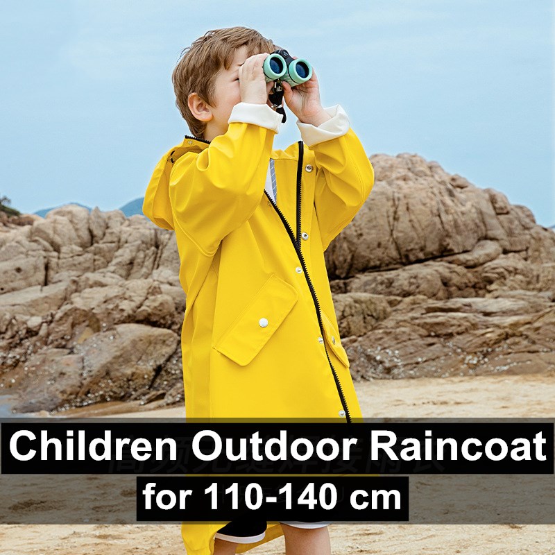 Camping Rain Poncho - 100-140 Cm Kinderen Regenjas Jongens Meisjes