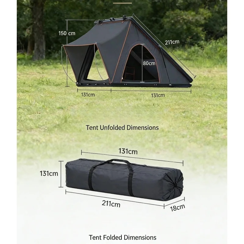 Outdoor Camping Van Tent - Populaire aluminium hardtop daktent voor SUV,