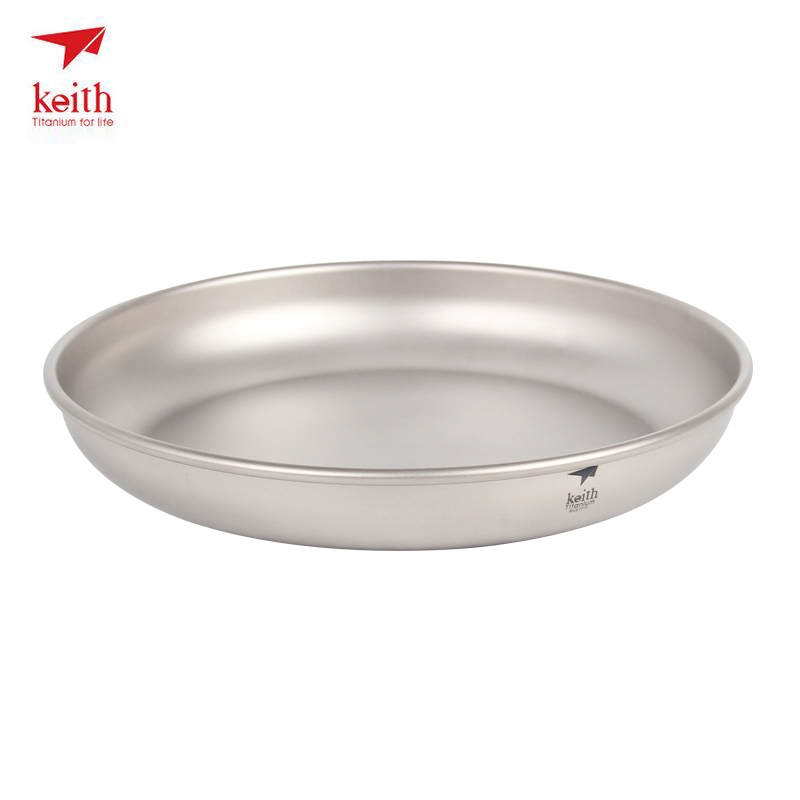 Outdoor Camping Dining Set - Keith Titanium Plaat Camping Titanium Gerechten
