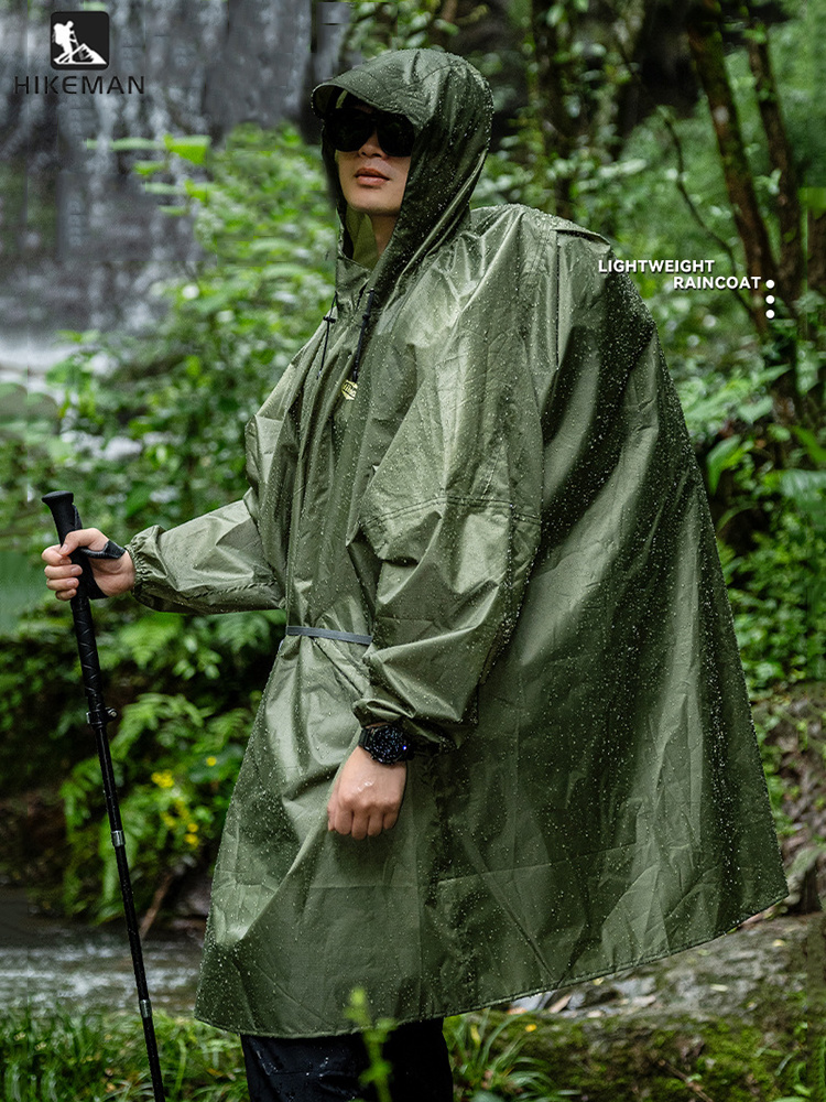 Ultralichte regenjas met ritss - Camping Rain Poncho recensie en prijs