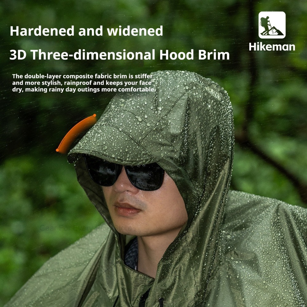 Ultralichte regenjas met ritss - Camping Rain Poncho recensie en prijs