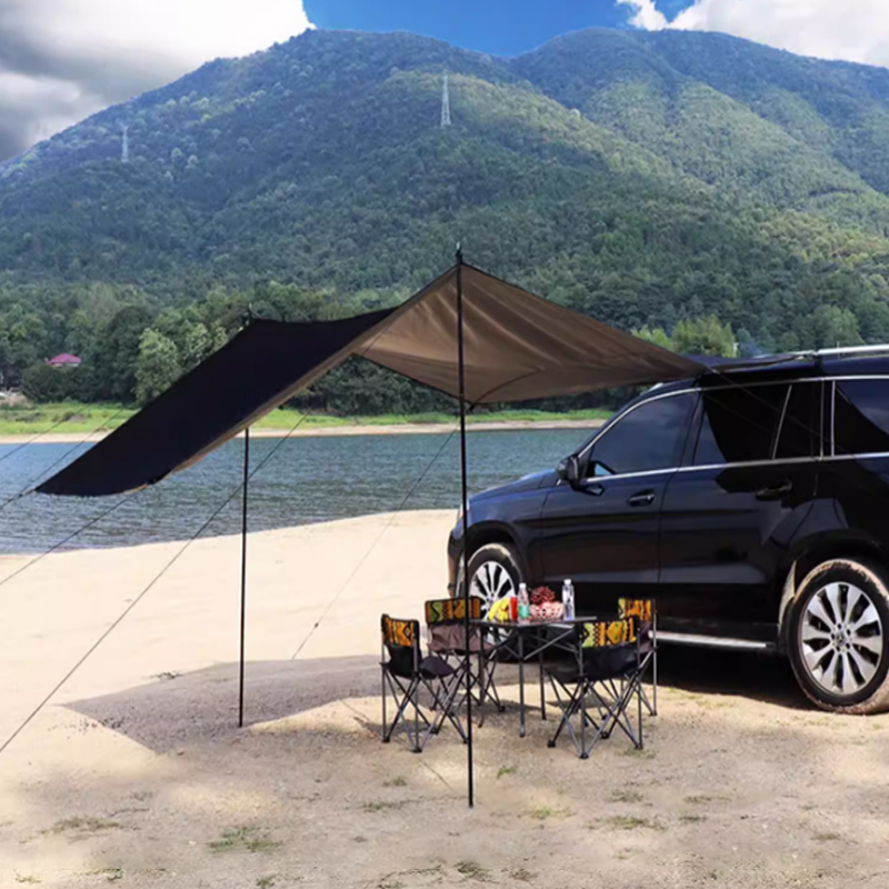 Intrekbare auto-zijluifel, wat - Outdoor Camping Van Tent recensie en prijs