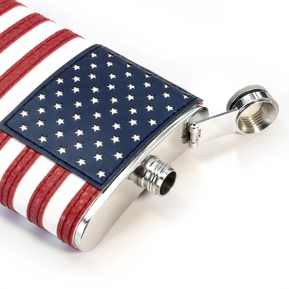 Vlag van de VS, wijnfles, lere - Outdoor Camping Usa recensie en prijs