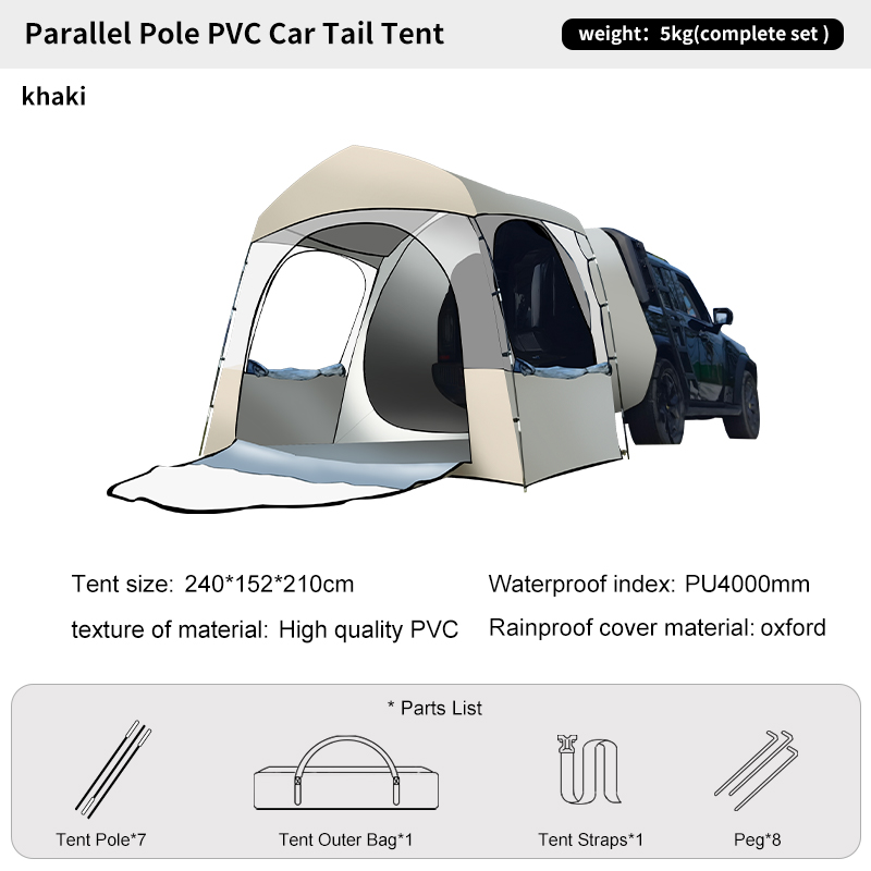 3-persoons kamperen voor alle  - Outdoor Camping Van Tent recensie en prijs