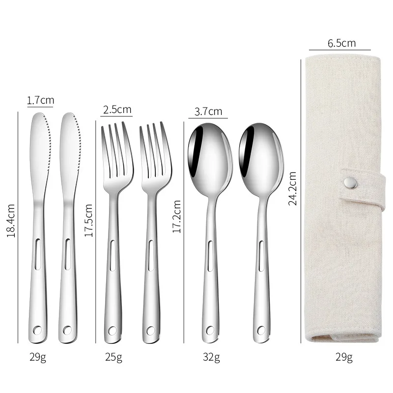 Lepel Vork Messensets Roestvri - Outdoor Camping Dining Set recensie en prijs