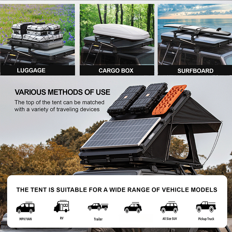 Harde aluminium daktoptent met - Outdoor Camping Van Tent recensie en prijs