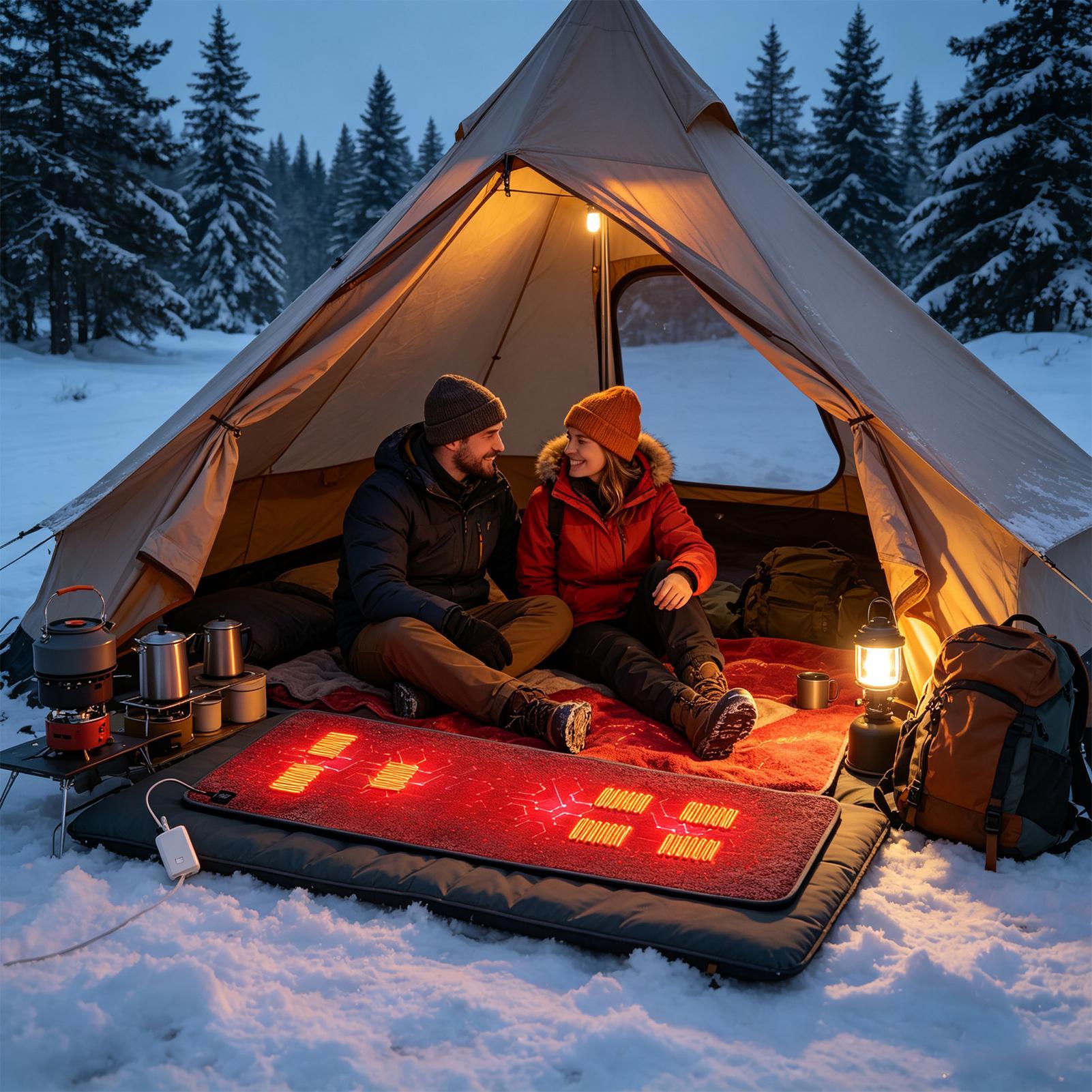 7 verwarmde zones Campingstoel - Outdoor Camping Rugs recensie en prijs