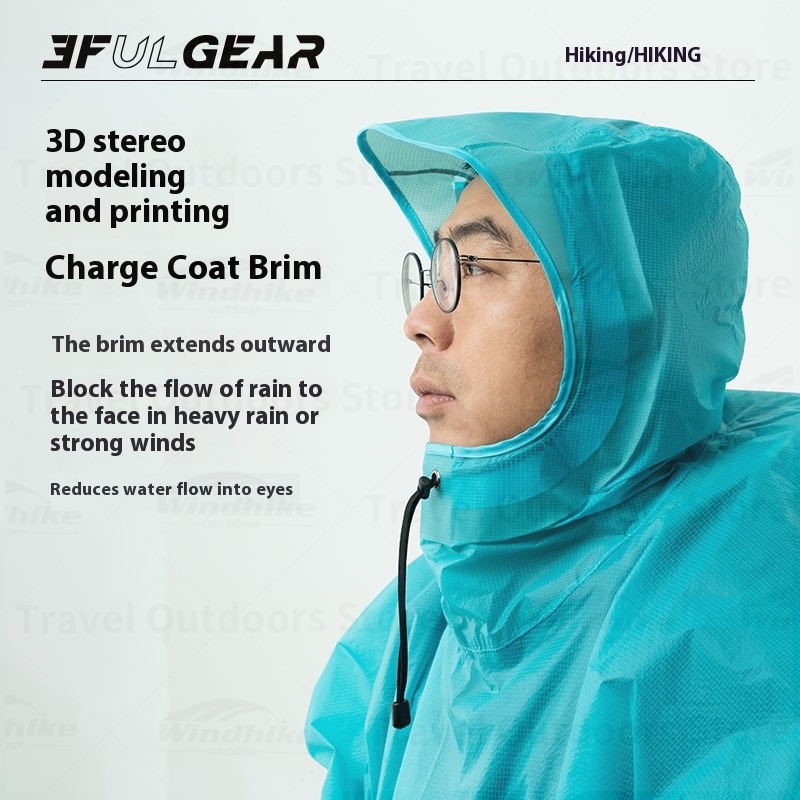 3F UL GEAR 2026 Wandelregenjas - Camping Rain Poncho recensie en prijs