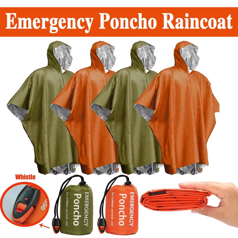 Noodregenponcho Thermische dek - Camping Rain Poncho recensie en prijs