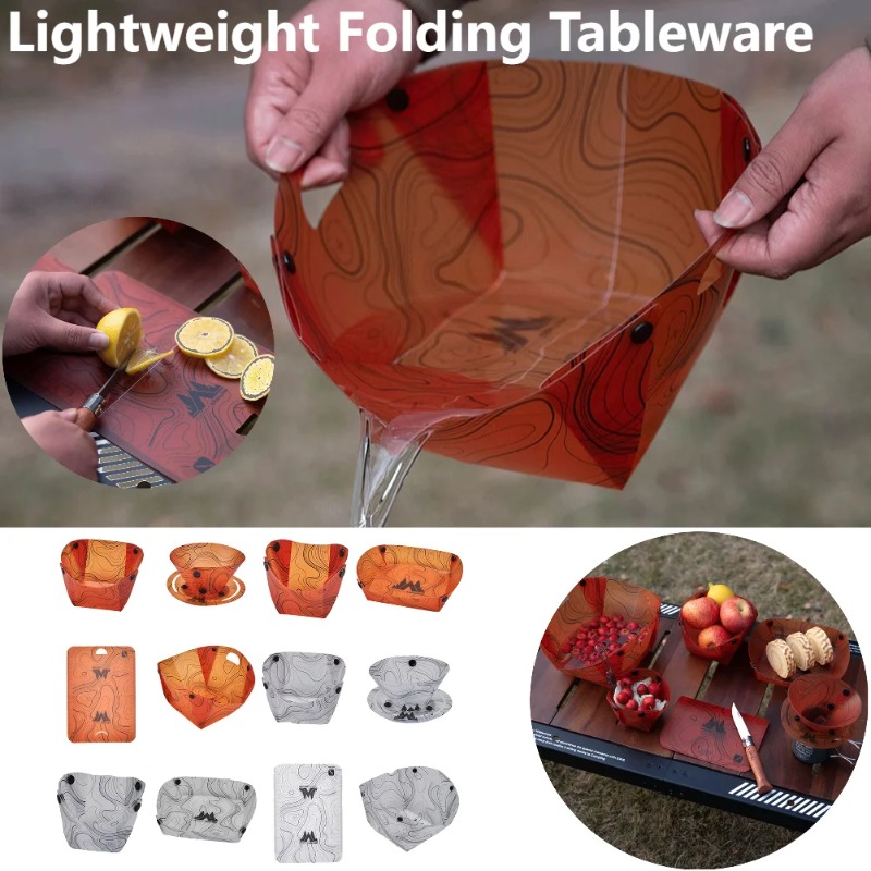 Opvouwbaar campingservies Draa - Outdoor Camping Dining Set recensie en prijs