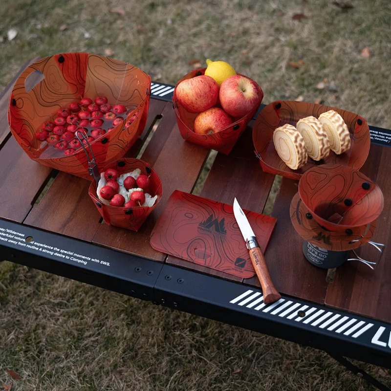 Opvouwbaar campingservies Draa - Outdoor Camping Dining Set recensie en prijs